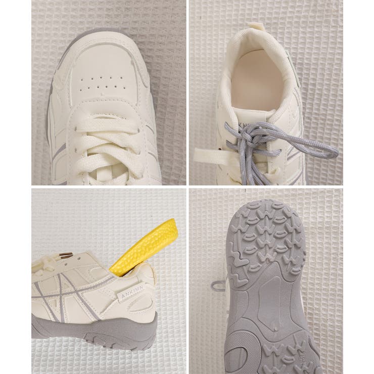 ボリュームソールスニーカー 歩きやすいスタイルアップシューズ 軽量ダッドスニーカ… | SUNSHINE CLOSET | 詳細画像21 