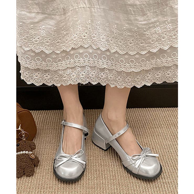 レディースチャンキーヒールバレエコアシューズ ストラップローファ韓国風 メアリー… | SUNSHINE CLOSET | 詳細画像17 