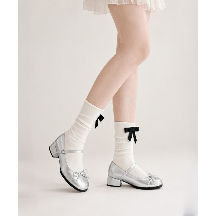 レディースチャンキーヒールバレエコアシューズ ストラップローファ韓国風 メアリー… | SUNSHINE CLOSET | 詳細画像8 