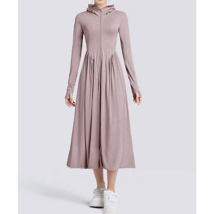 UVウェアラッシュパーカー サンバイザー付き パーカーワンピ | SUNSHINE CLOSET | 詳細画像25 