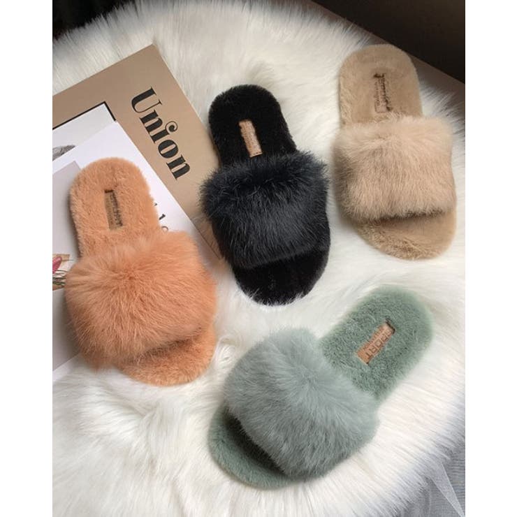 フラットサンダル ファー スリッパ | SUNSHINE CLOSET | 詳細画像2 