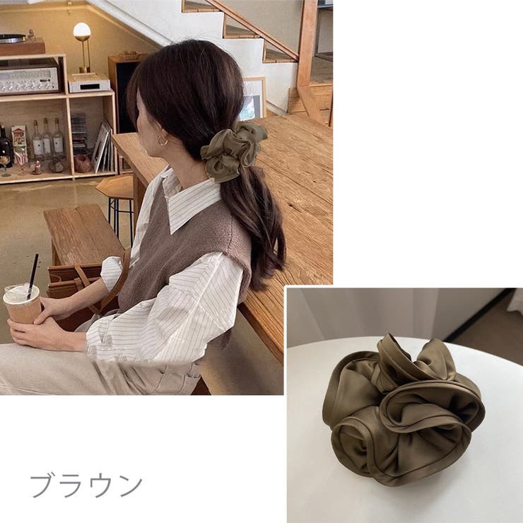 シュシュ大きめ 大人 ボリュームヘアゴム | SUNSHINE CLOSET | 詳細画像16 