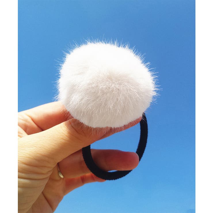 レディースふわふわ可愛い髪飾りモコモコボリュームファーポニー 秋冬トレンド ワン… | SUNSHINE CLOSET | 詳細画像14 