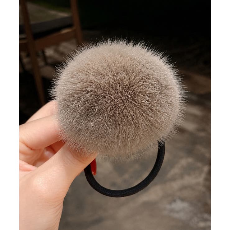 レディースふわふわ可愛い髪飾りモコモコボリュームファーポニー 秋冬トレンド ワン… | SUNSHINE CLOSET | 詳細画像22 