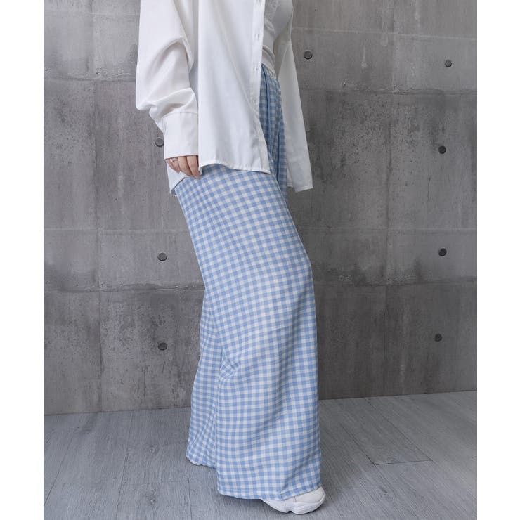 可愛い格子柄ロングパンツレディース 体型カバーパンツカジュアルきれいめ イージー… | SUNSHINE CLOSET | 詳細画像25 