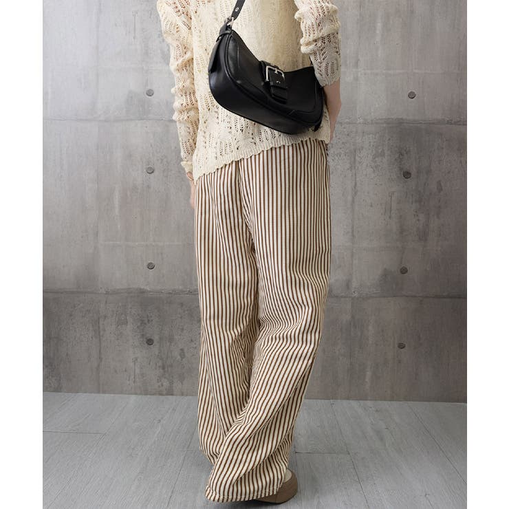 ストライプセミワイドパンツ ハイウエスト | SUNSHINE CLOSET | 詳細画像26 