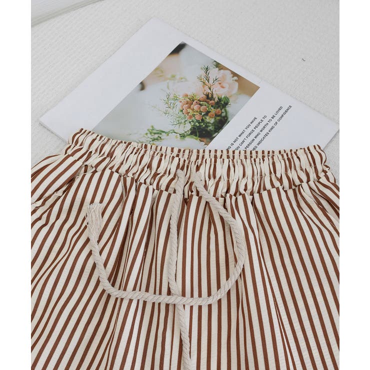 ストライプセミワイドパンツ ハイウエスト | SUNSHINE CLOSET | 詳細画像33 