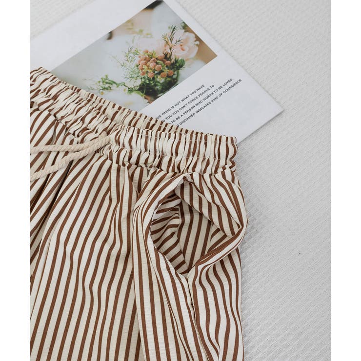 ストライプセミワイドパンツ ハイウエスト | SUNSHINE CLOSET | 詳細画像34 