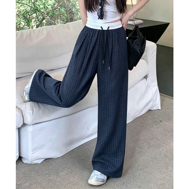 カジュアルイージーパンツ レディース レトロ風ストレートパンツ | SUNSHINE CLOSET | 詳細画像13 