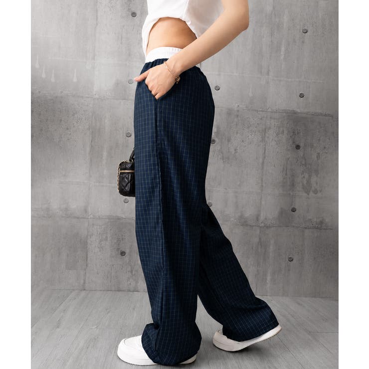 カジュアルイージーパンツ レディース レトロ風ストレートパンツ | SUNSHINE CLOSET | 詳細画像18 