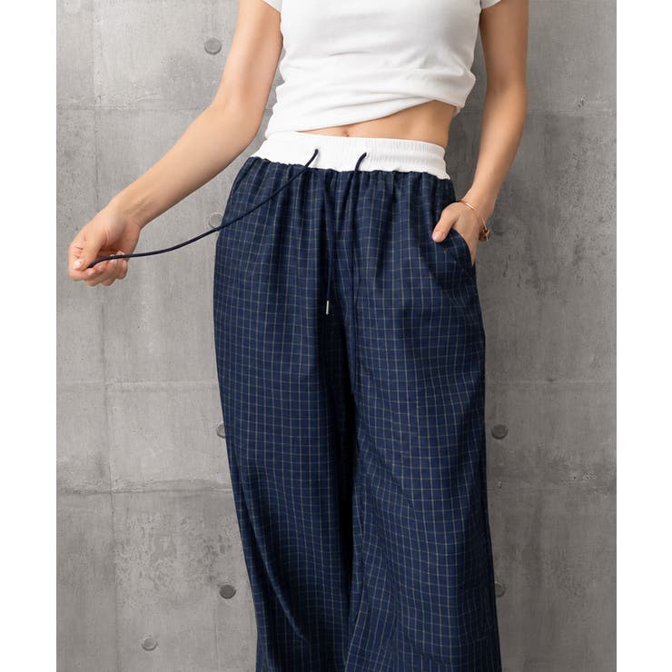 カジュアルイージーパンツ レディース レトロ風ストレートパンツ | SUNSHINE CLOSET | 詳細画像20 