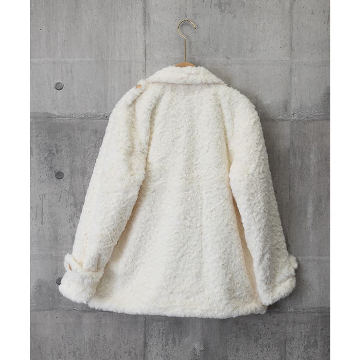 レディース フェミニン暖かボアジャケット きれいめフェイクファーコート | SUNSHINE CLOSET | 詳細画像20 