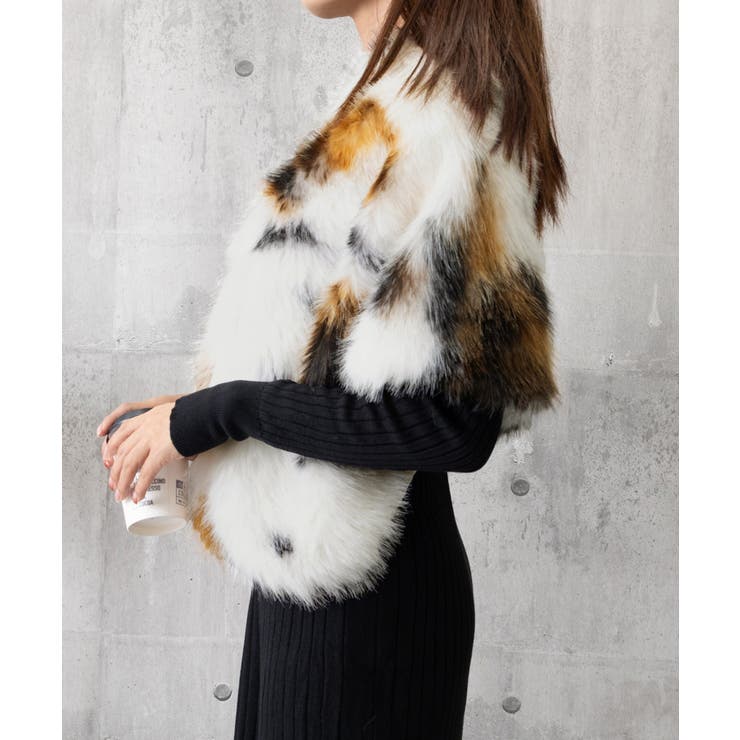 ファーケープ ファーショール 防寒肩掛け[品番：AGCW0006981