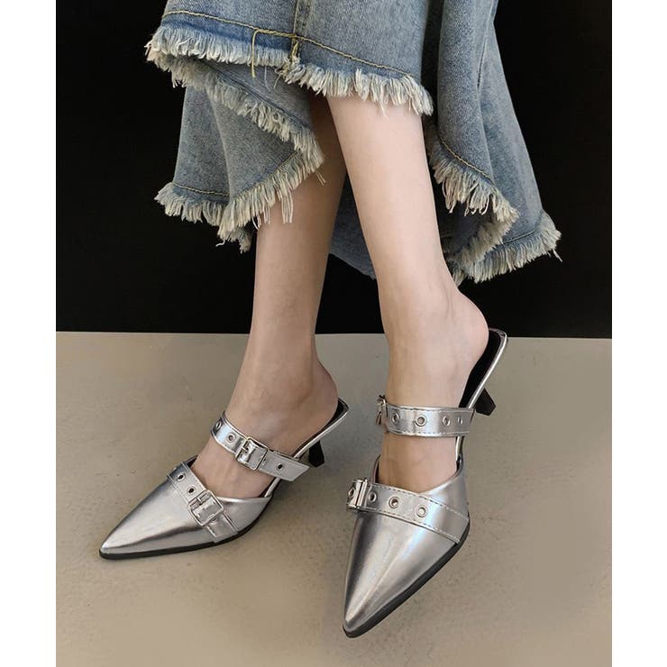 ダブルベルトバックルミュールサンダル レディース 履きやすい | SUNSHINE CLOSET | 詳細画像10 