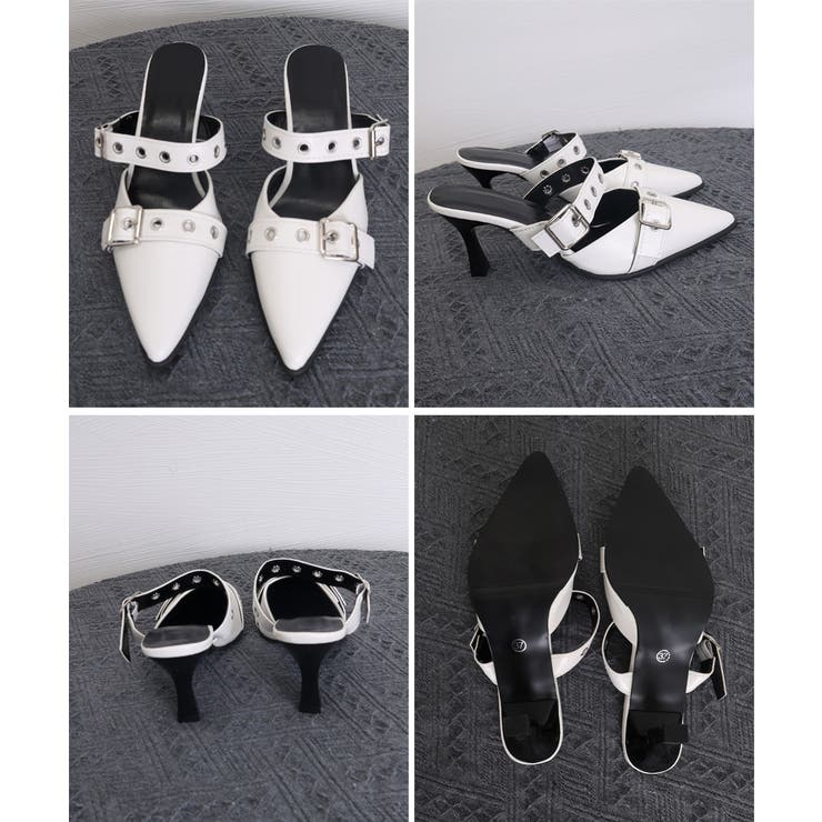 ダブルベルトバックルミュールサンダル レディース 履きやすい | SUNSHINE CLOSET | 詳細画像28 
