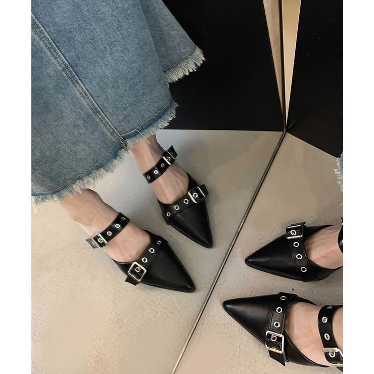 ダブルベルトバックルミュールサンダル レディース 履きやすい | SUNSHINE CLOSET | 詳細画像3 