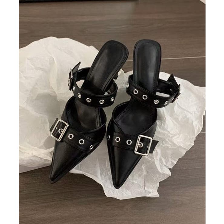 ダブルベルトバックルミュールサンダル レディース 履きやすい | SUNSHINE CLOSET | 詳細画像4 
