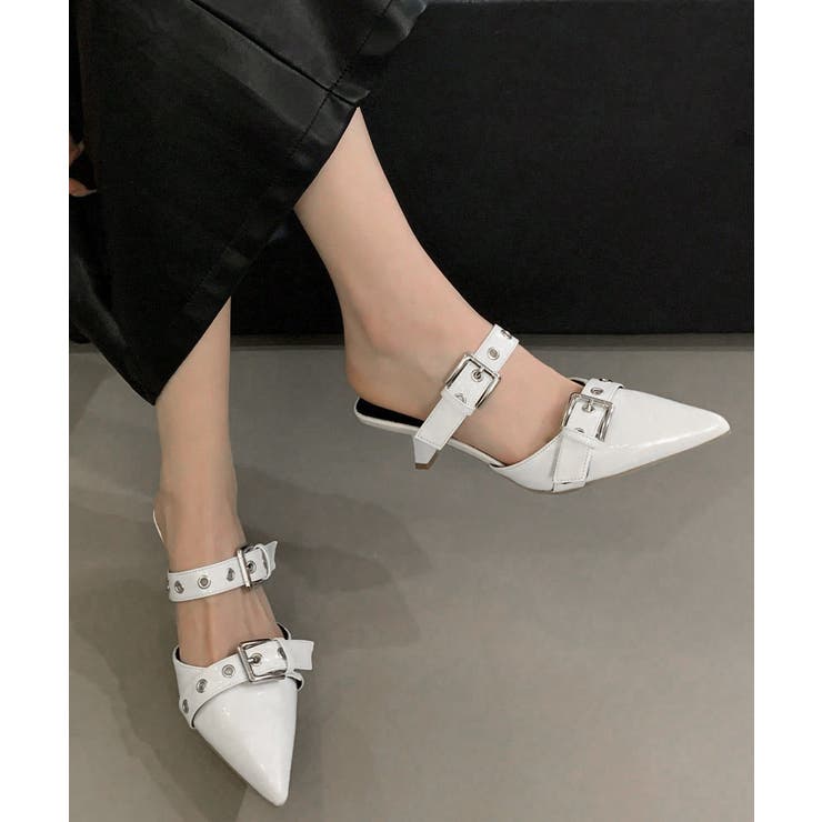 ダブルベルトバックルミュールサンダル レディース 履きやすい | SUNSHINE CLOSET | 詳細画像6 