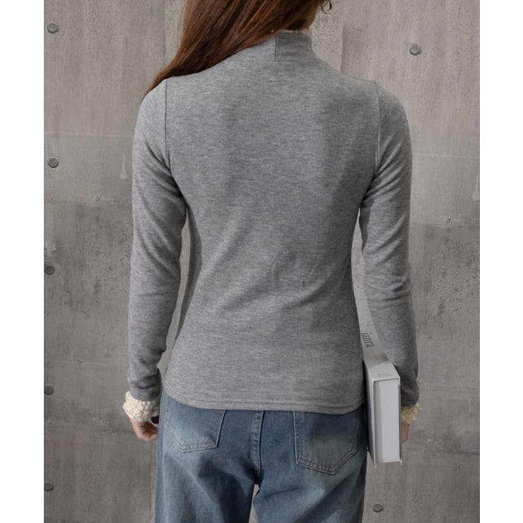 レースフリル付きハイネックリブニットソー | SUNSHINE CLOSET | 詳細画像27 