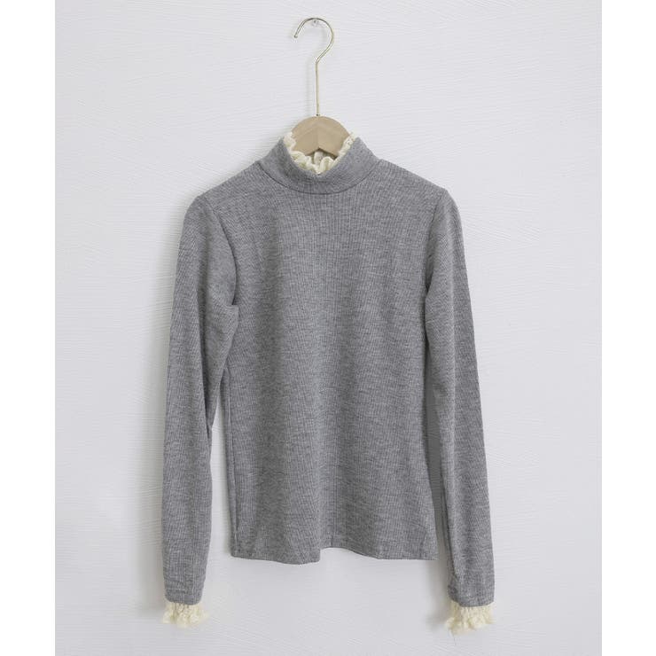 レースフリル付きハイネックリブニットソー | SUNSHINE CLOSET | 詳細画像29 