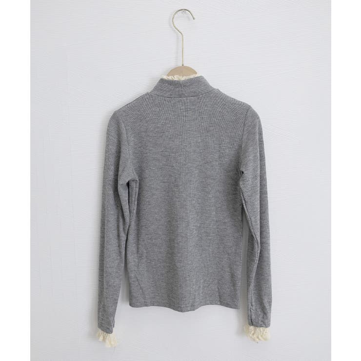 レースフリル付きハイネックリブニットソー | SUNSHINE CLOSET | 詳細画像30 