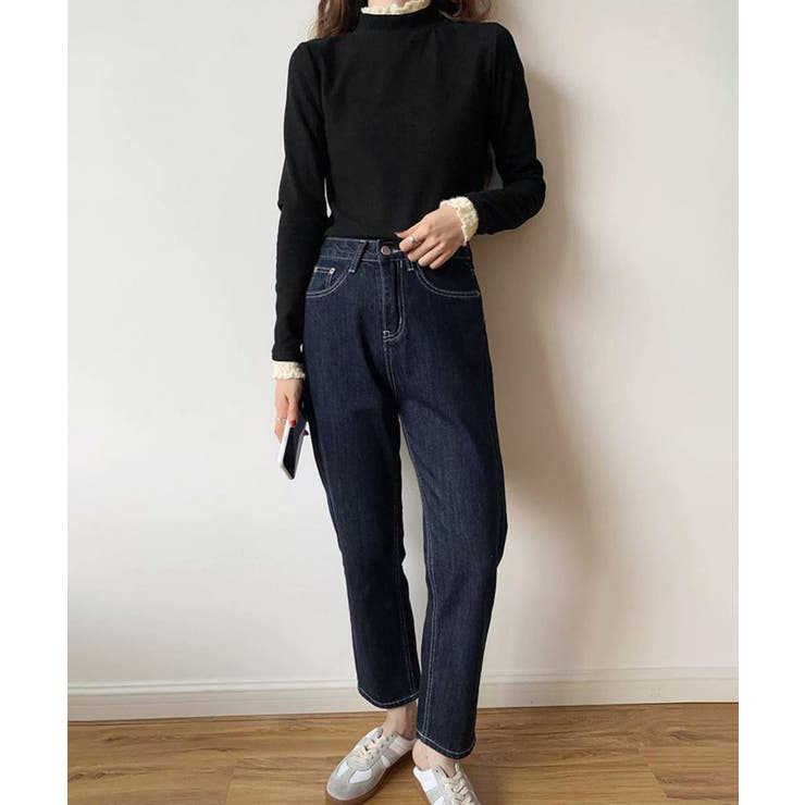 レースフリル付きハイネックリブニットソー | SUNSHINE CLOSET | 詳細画像9 