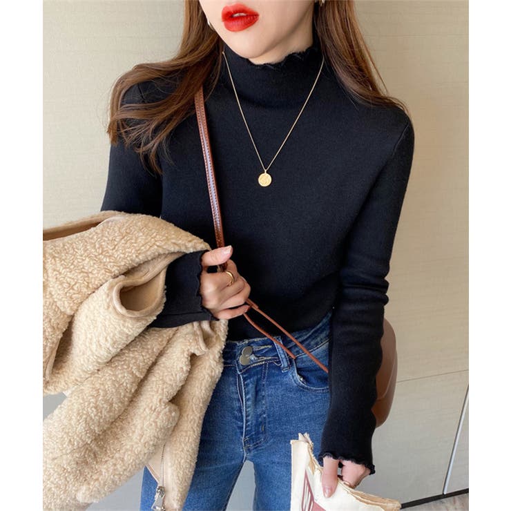 裏起毛ハイネックニットトップスレディース | SUNSHINE CLOSET | 詳細画像3 