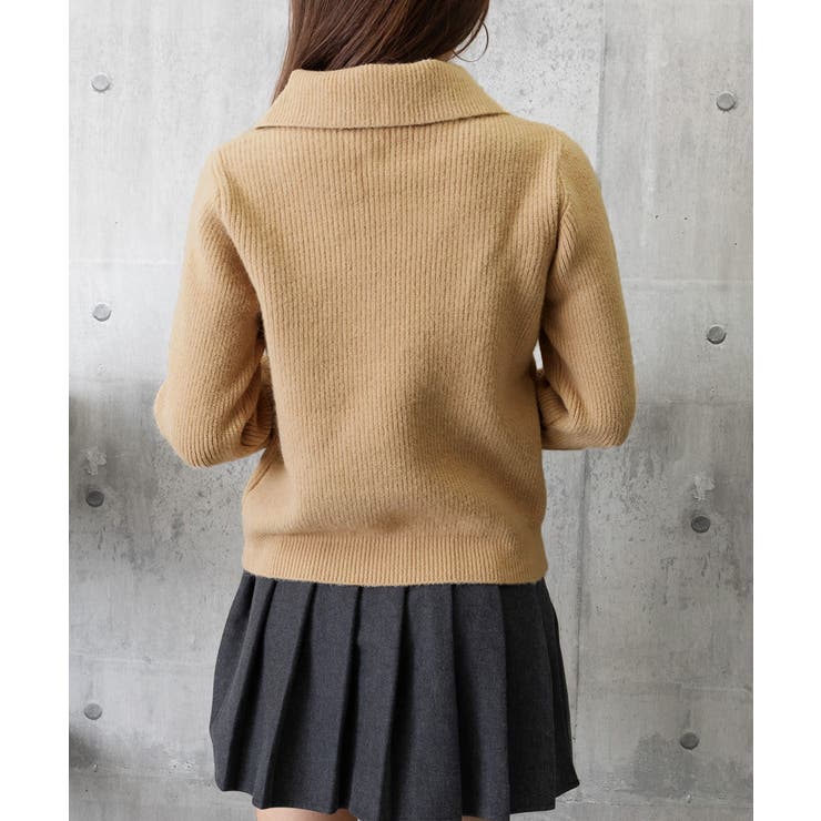 ポロカラーニットトップス ゴールドボタン | SUNSHINE CLOSET | 詳細画像29 