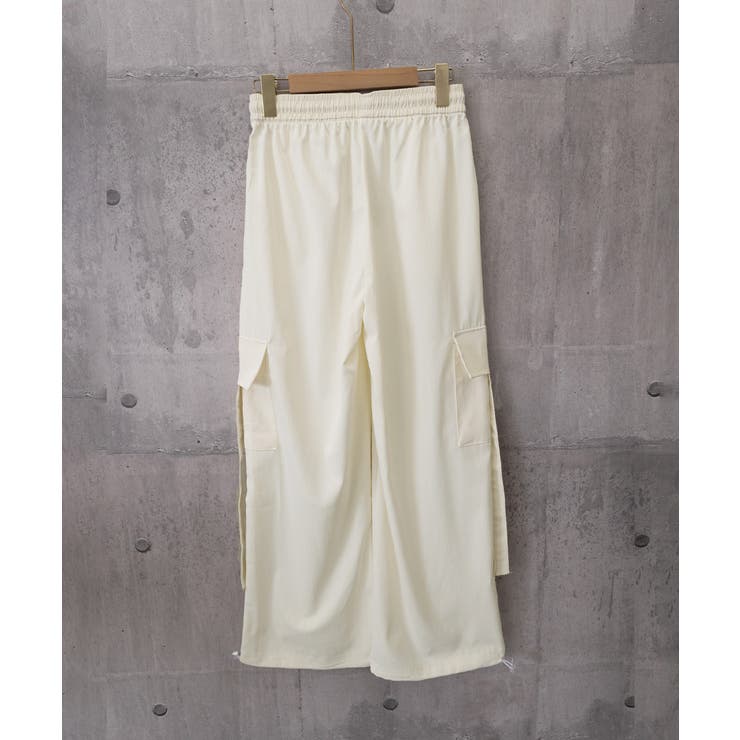 レディース ハイウエストナイロンワイドパンツ 韓国風ワークパンツ | SUNSHINE CLOSET | 詳細画像25 