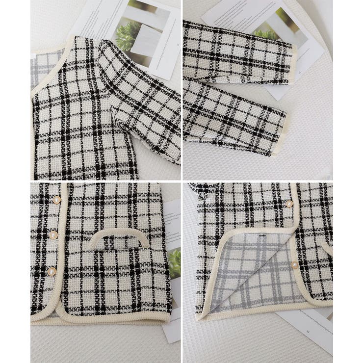 韓国風ツイードジャケット ライトアウター | SUNSHINE CLOSET | 詳細画像24 