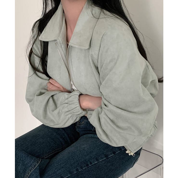 スエード調ジャケット韓国風ライトアウター | SUNSHINE CLOSET | 詳細画像20 