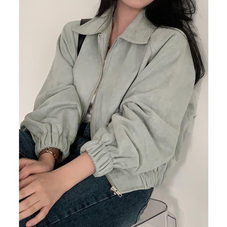 スエード調ジャケット韓国風ライトアウター | SUNSHINE CLOSET | 詳細画像9 