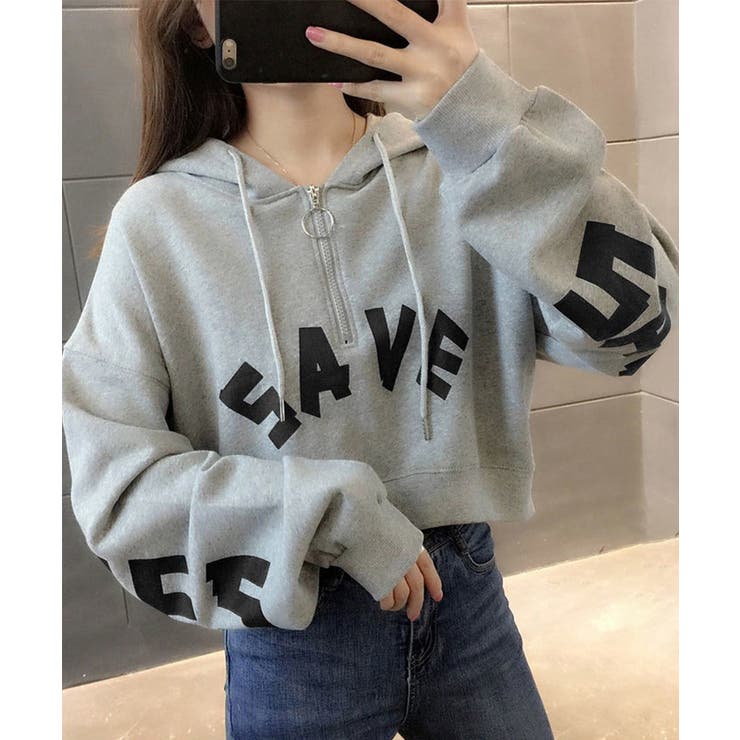 フード付きパーカーハーフジップフーディー | SUNSHINE CLOSET | 詳細画像1 