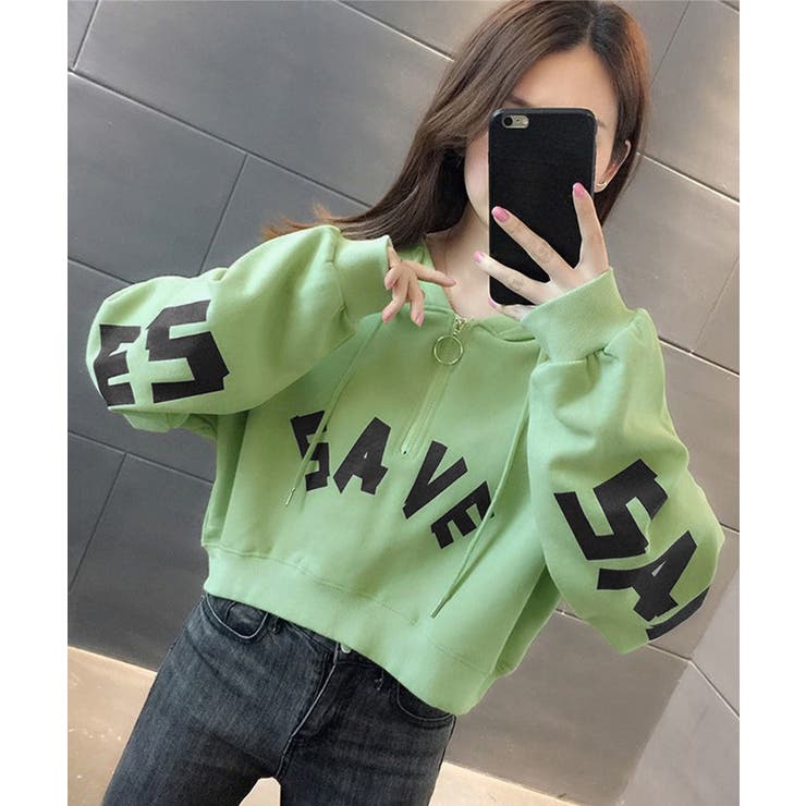 フード付きパーカーハーフジップフーディー | SUNSHINE CLOSET | 詳細画像10 