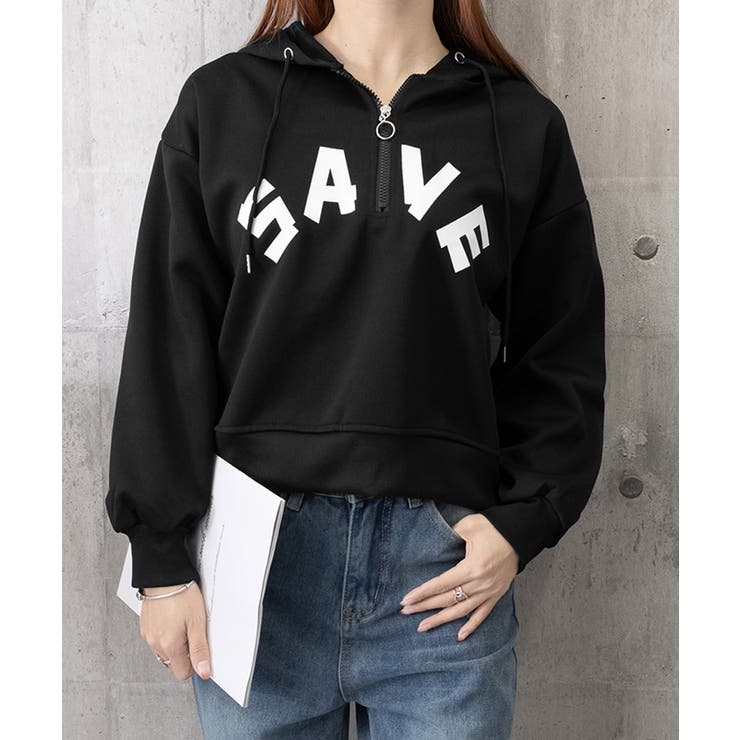 フード付きパーカーハーフジップフーディー | SUNSHINE CLOSET | 詳細画像12 