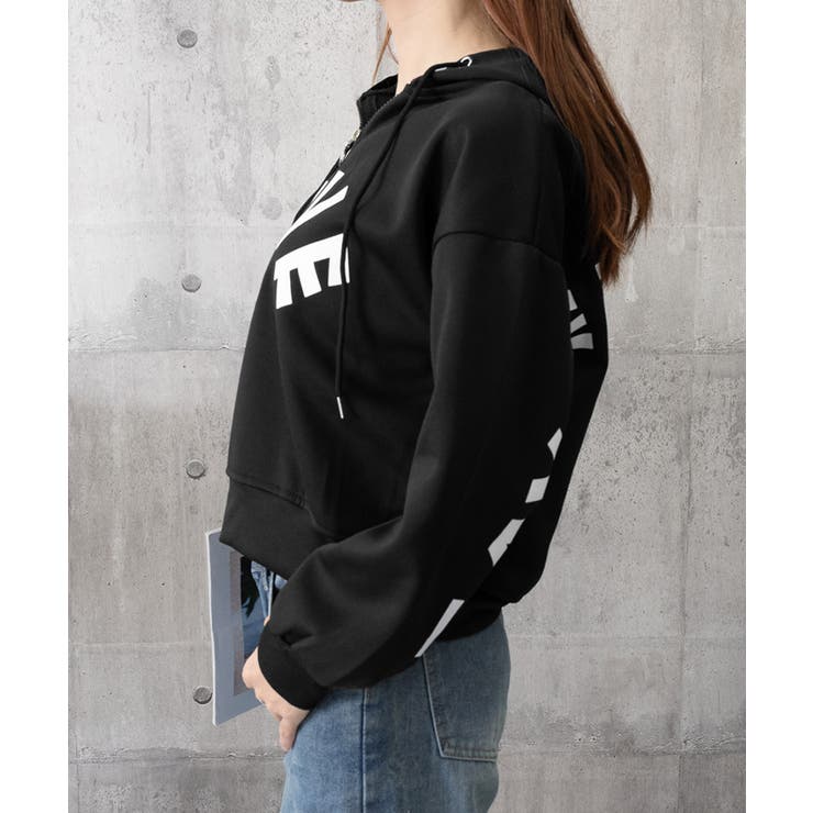 フード付きパーカーハーフジップフーディー | SUNSHINE CLOSET | 詳細画像13 