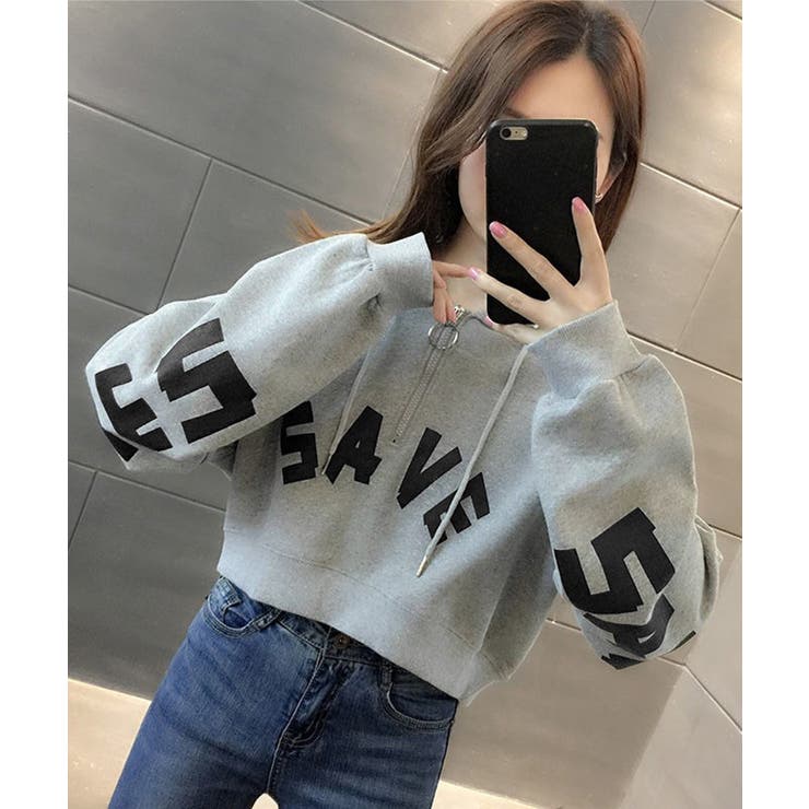 フード付きパーカーハーフジップフーディー | SUNSHINE CLOSET | 詳細画像2 