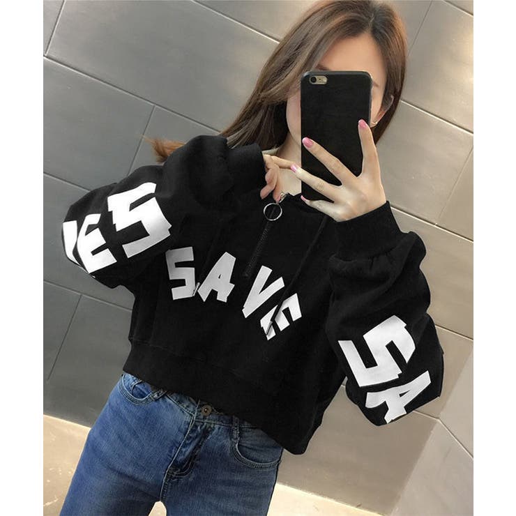 フード付きパーカーハーフジップフーディー | SUNSHINE CLOSET | 詳細画像4 