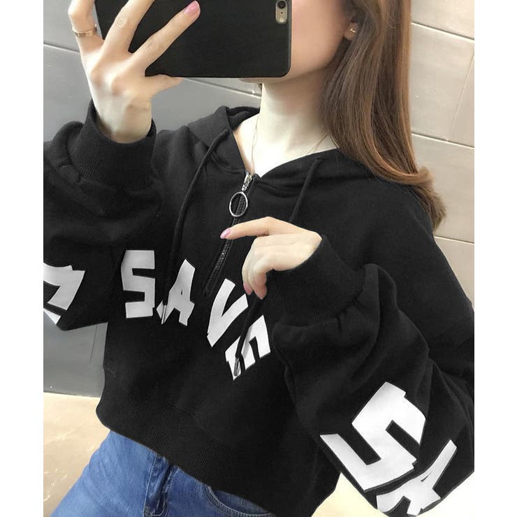 フード付きパーカーハーフジップフーディー | SUNSHINE CLOSET | 詳細画像5 