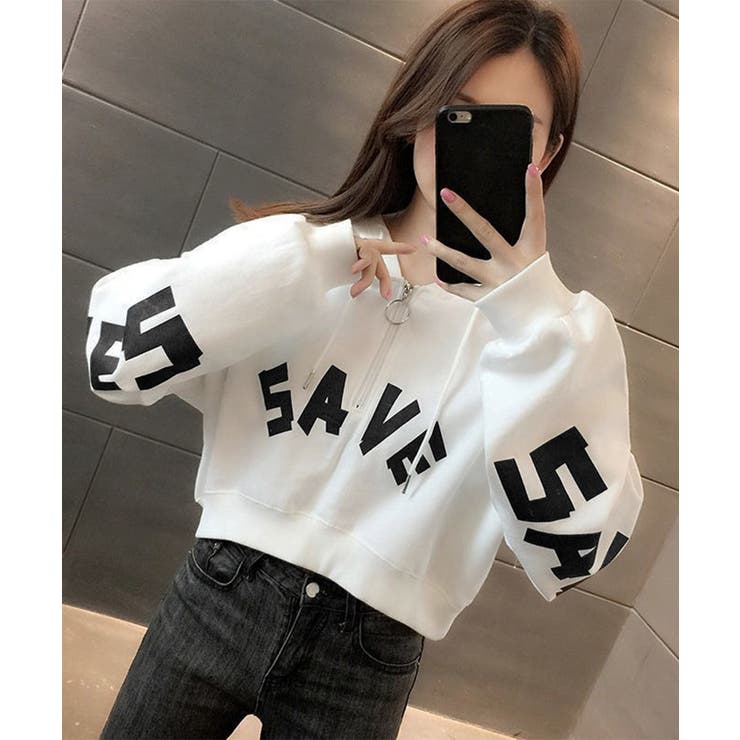 フード付きパーカーハーフジップフーディー | SUNSHINE CLOSET | 詳細画像7 