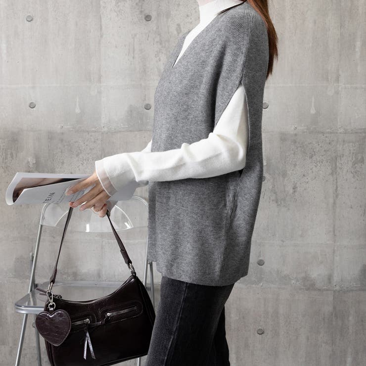 ニットベスト レディースチョッキ 重ね着 | SUNSHINE CLOSET | 詳細画像23 