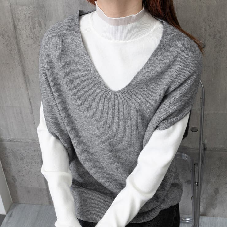 ニットベスト レディースチョッキ 重ね着 | SUNSHINE CLOSET | 詳細画像24 