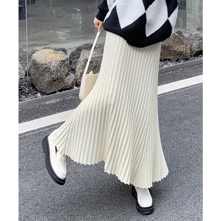 プリーツスカートフレアニットスカート秋冬 | SUNSHINE CLOSET | 詳細画像10 