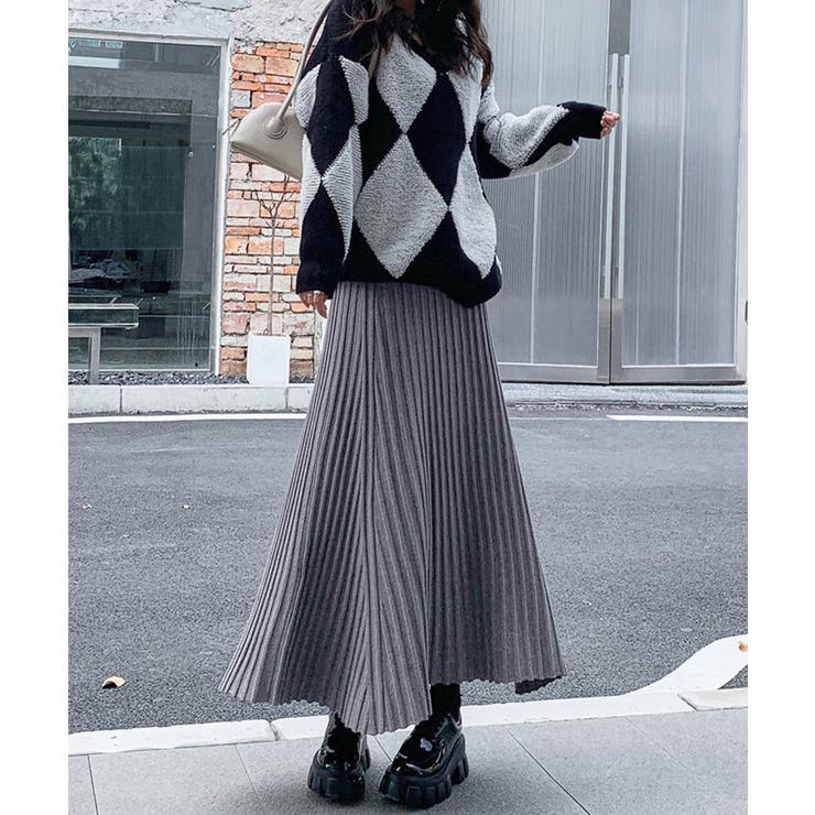 プリーツスカートフレアニットスカート秋冬 | SUNSHINE CLOSET | 詳細画像11 