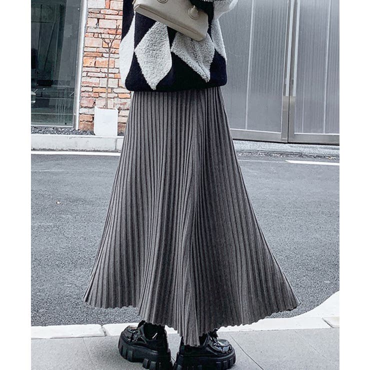 プリーツスカートフレアニットスカート秋冬 | SUNSHINE CLOSET | 詳細画像13 