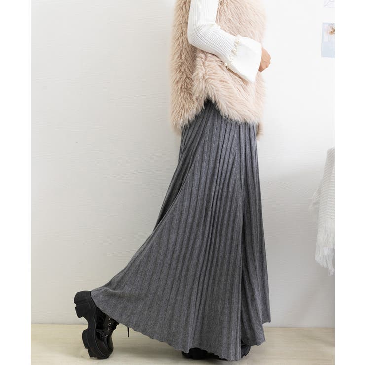 プリーツスカートフレアニットスカート秋冬 | SUNSHINE CLOSET | 詳細画像20 