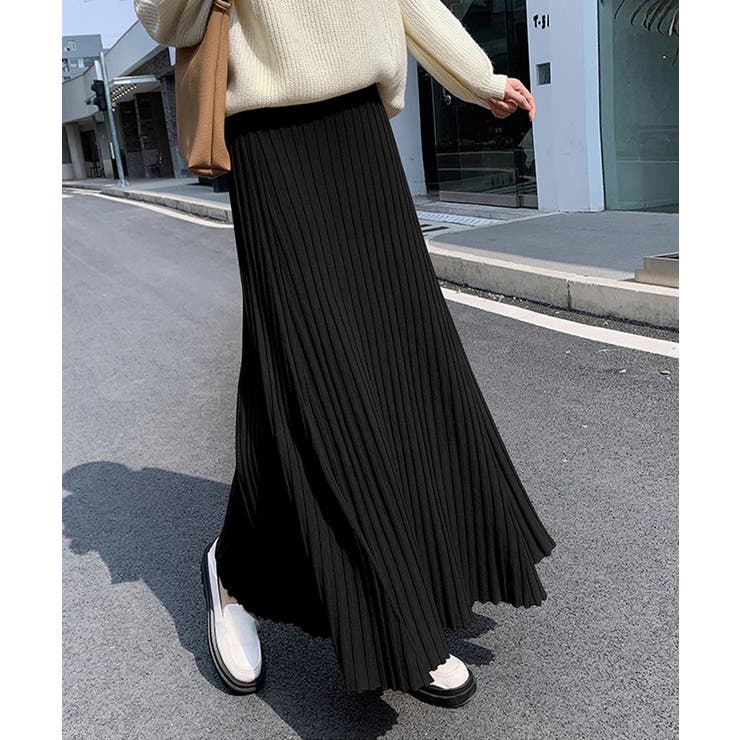 プリーツスカートフレアニットスカート秋冬 | SUNSHINE CLOSET | 詳細画像5 