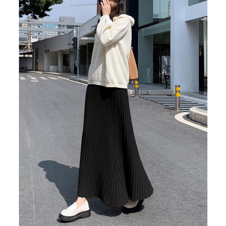 プリーツスカートフレアニットスカート秋冬 | SUNSHINE CLOSET | 詳細画像6 
