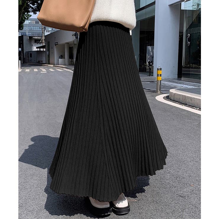 プリーツスカートフレアニットスカート秋冬 | SUNSHINE CLOSET | 詳細画像7 