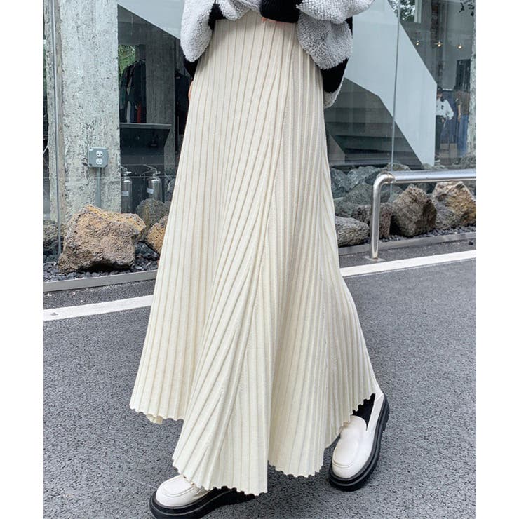 プリーツスカートフレアニットスカート秋冬 | SUNSHINE CLOSET | 詳細画像9 